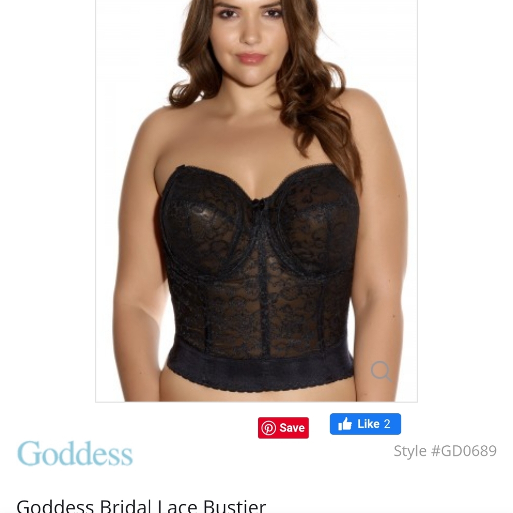 Goddess Lace BridalBustier - 46F